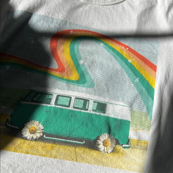 Altar'd State Volkswagen Bus on the Beach Tee Shirt Sz S w MEASUREMENTS - Picture 10 of 10